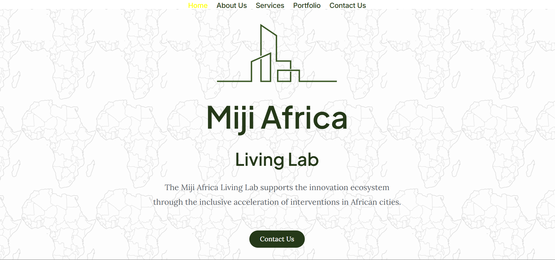 Miji Africa website screenshot